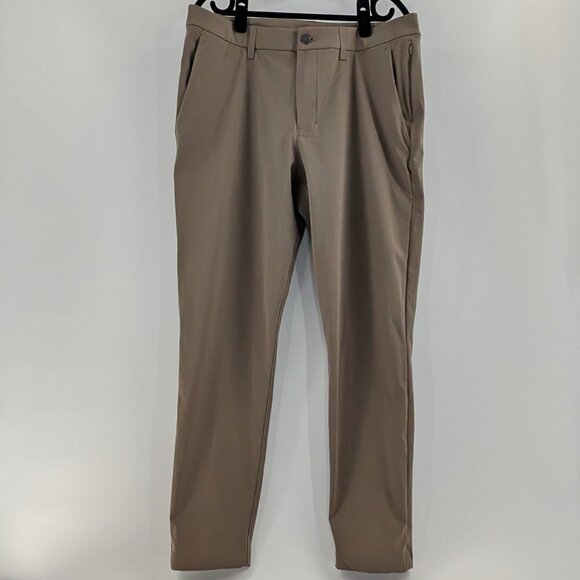 Lululemon ABC Classic-Fit Trouser Warpstreme Mens Khaki Size 34 - Picture 9 of 9